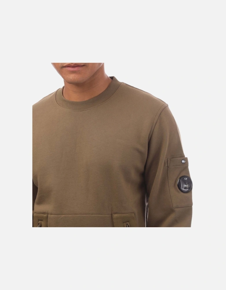 Front Zip Pocket Arm Lens Sweatshirt