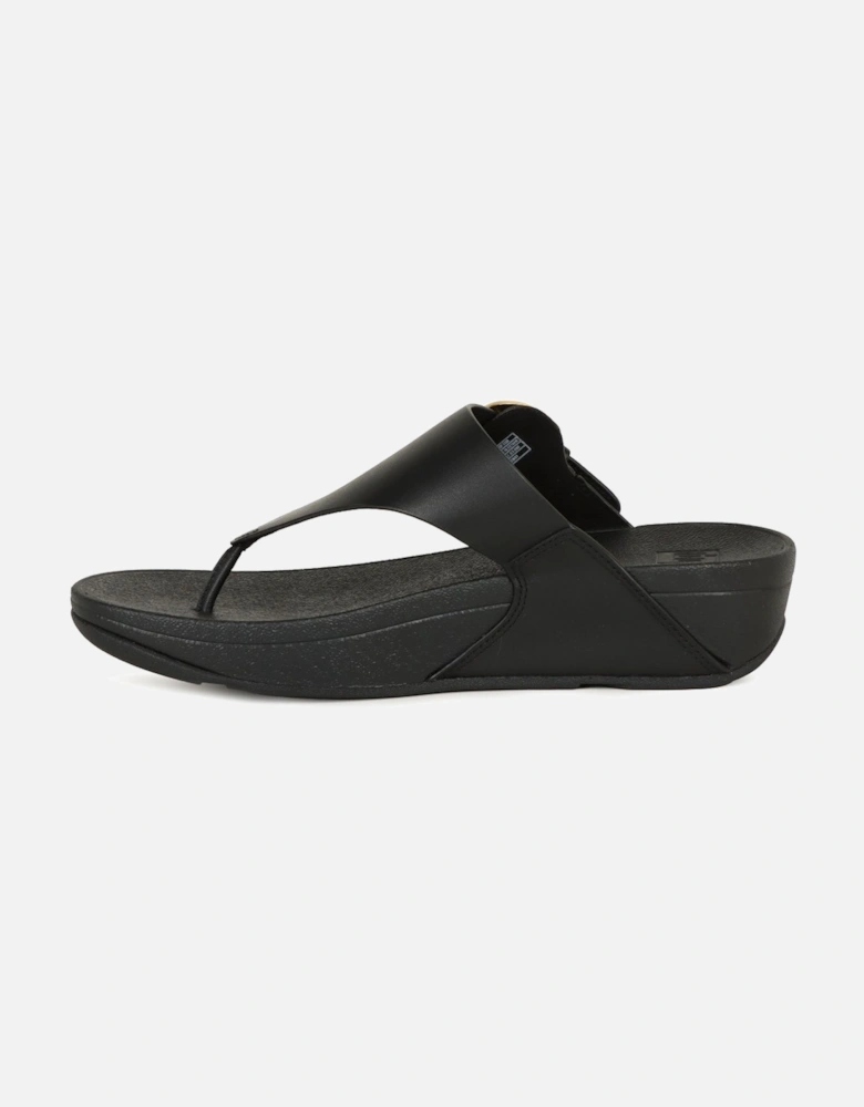 Lulu Resin Buckle Womens Toe Post Sandals