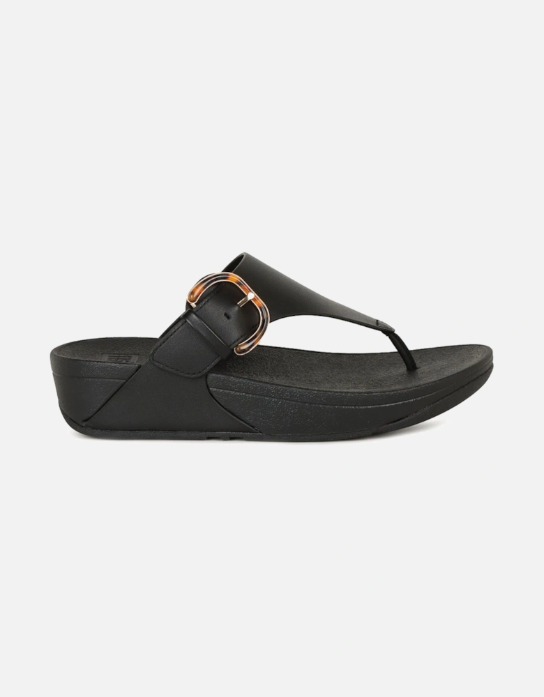 Lulu Resin Buckle Womens Toe Post Sandals