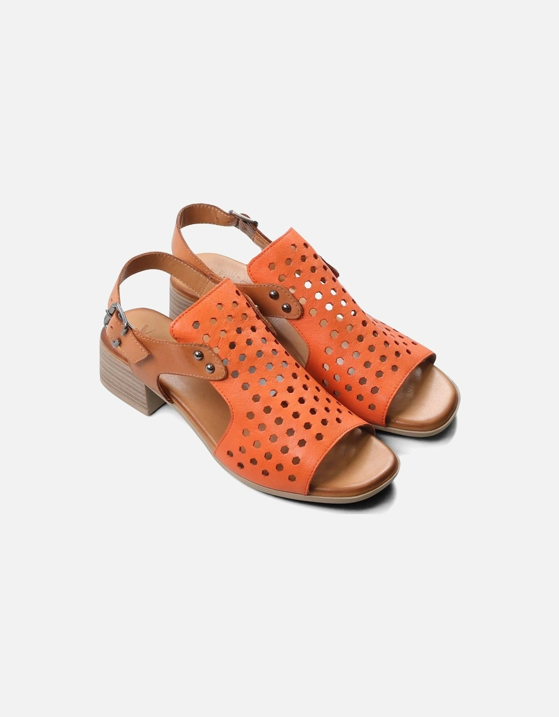 Wren Womens Extra Wide Heeled Sandals