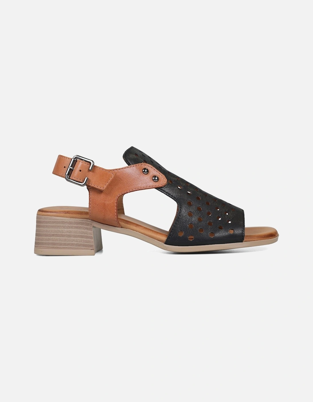 Wren Womens Extra Wide Heeled Sandals, 4 of 3
