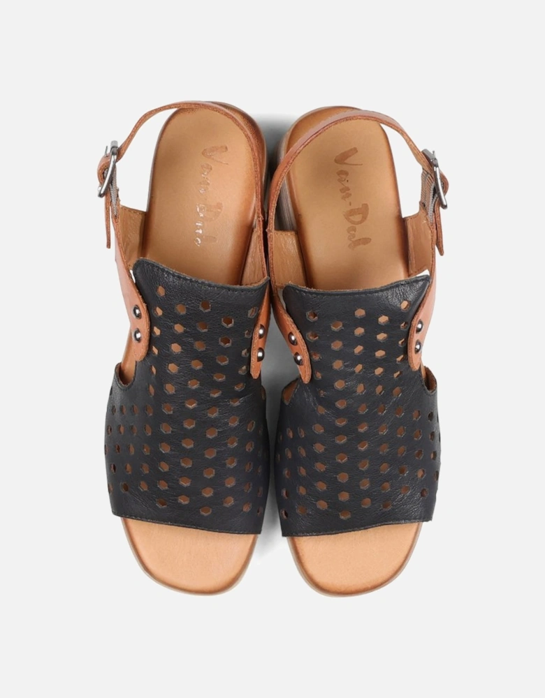 Wren Womens Extra Wide Heeled Sandals