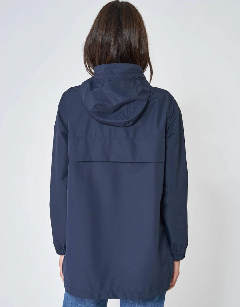 Women's Thermosealed Raincoat Navy Blue