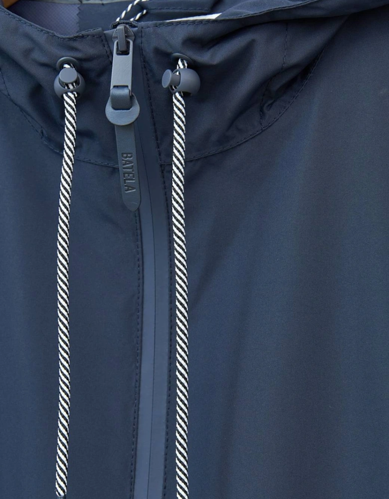 Women's Thermosealed Raincoat Navy Blue