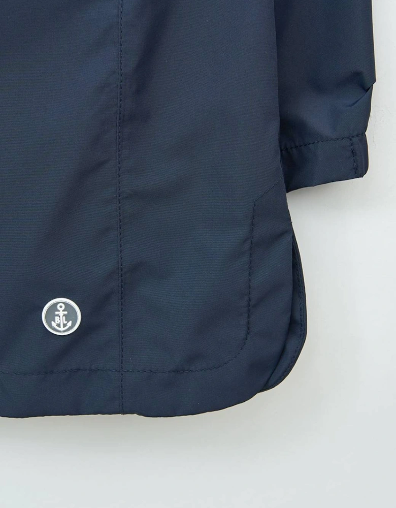 Women's Thermosealed Raincoat Navy Blue