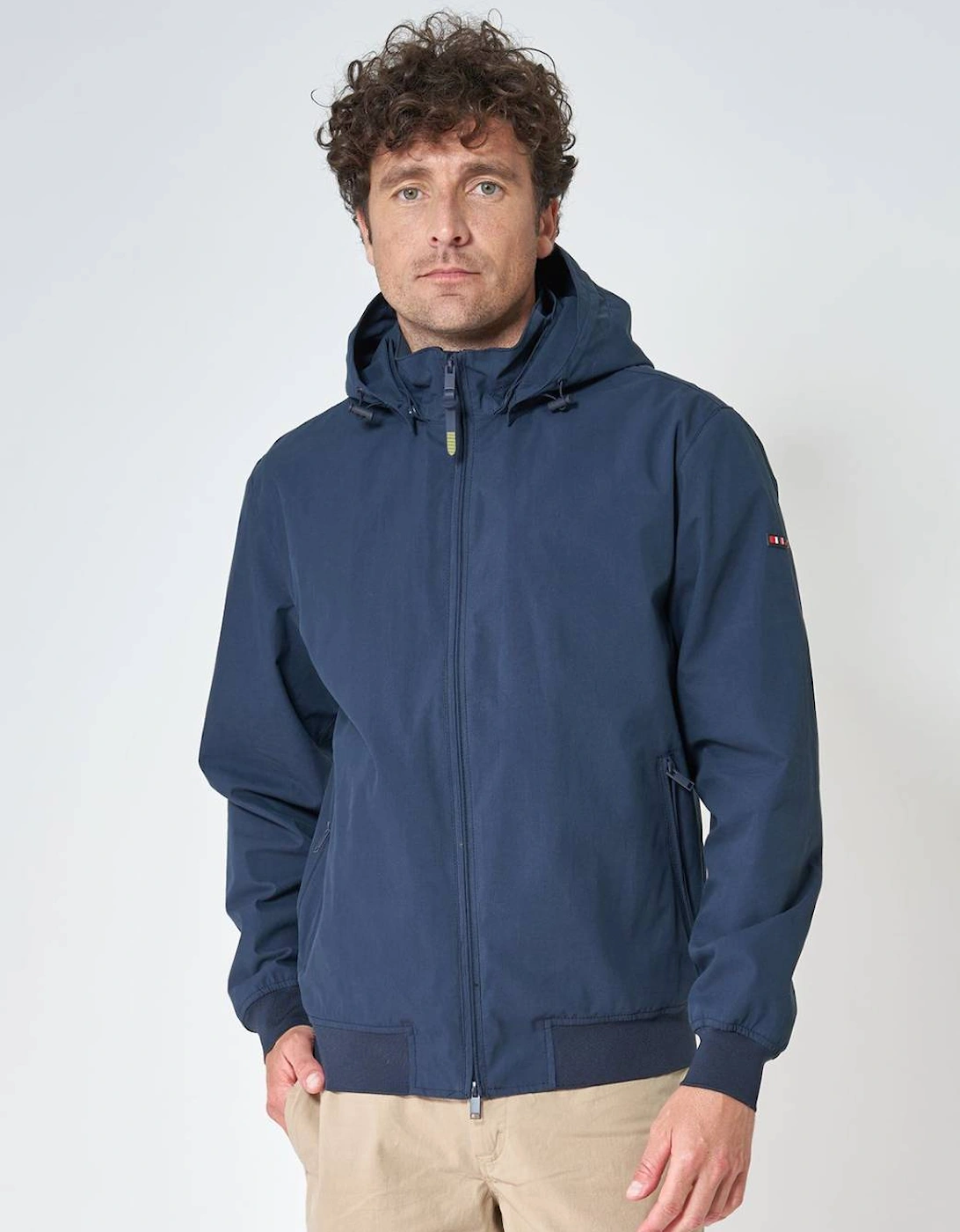 Men's Waterproof Cotton Jacket Navy Blue