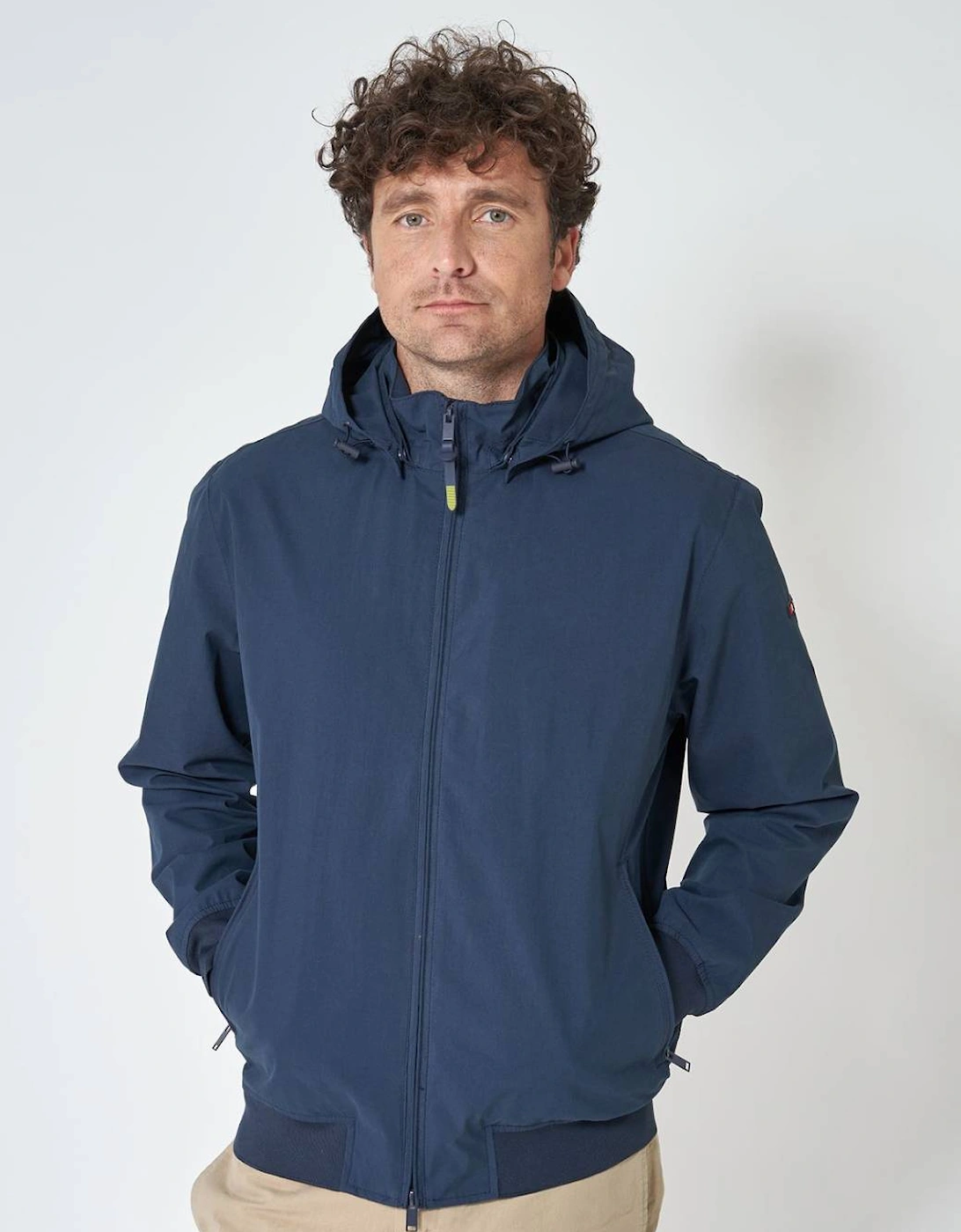 Men's Waterproof Cotton Jacket Navy Blue, 6 of 5