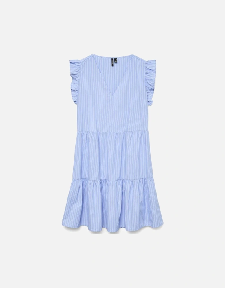 Fanni Sleeveless Short Dress Hydrangea Sana Snow White