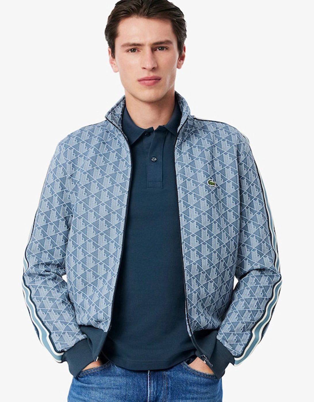 Paris Zip-Up Jacquard Track Jacket, 4 of 3
