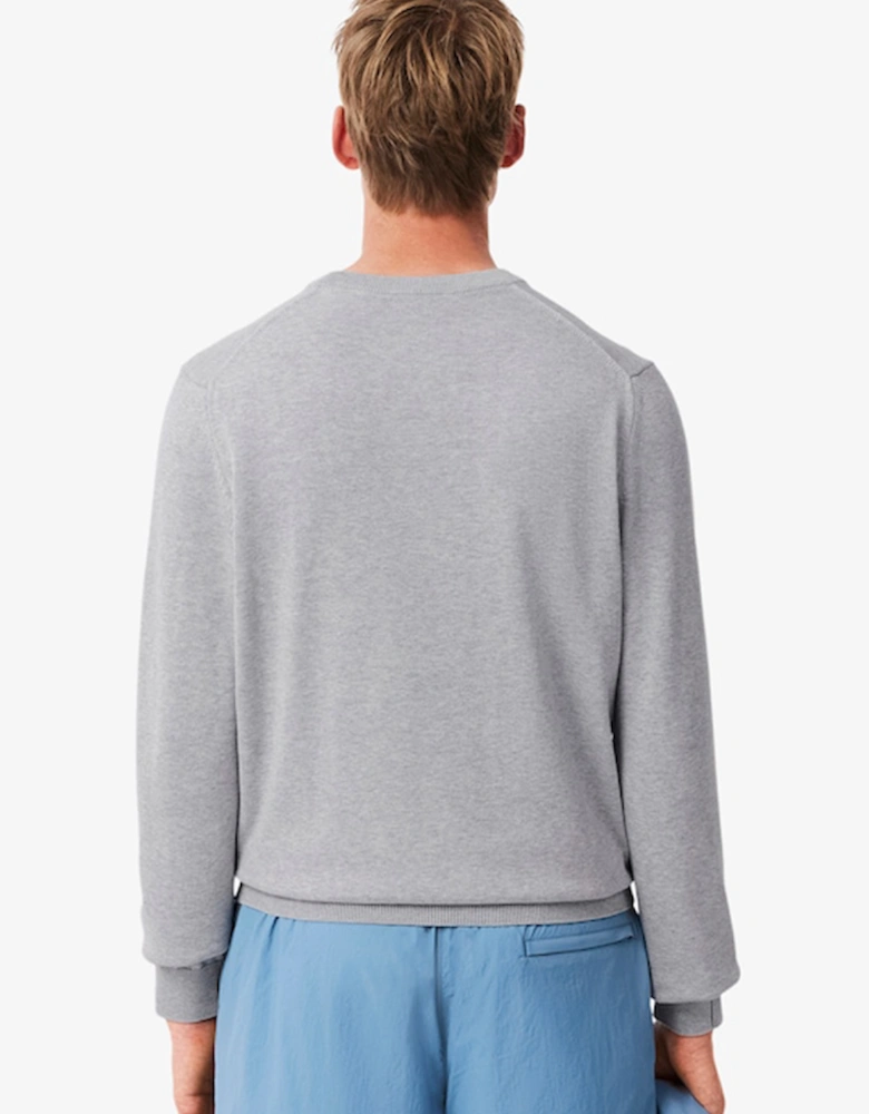 Monochrome Crew Neck Cotton Sweater