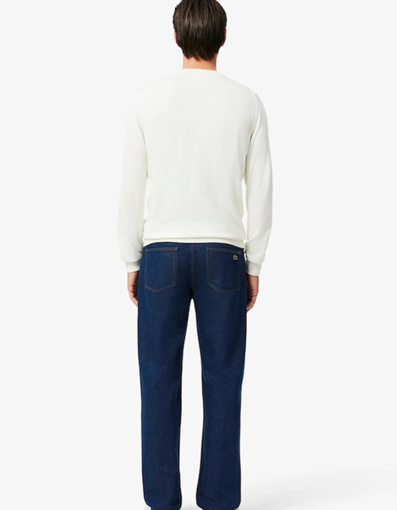 5 Pocket Straight Cut Indigo Jeans