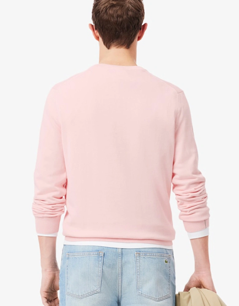 Monochrome Crew Neck Cotton Sweater