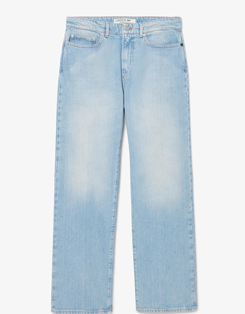 5 Pocket Straight Cut Indigo Jeans