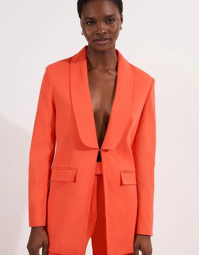 Polished Tailored Single Breasted Blazer