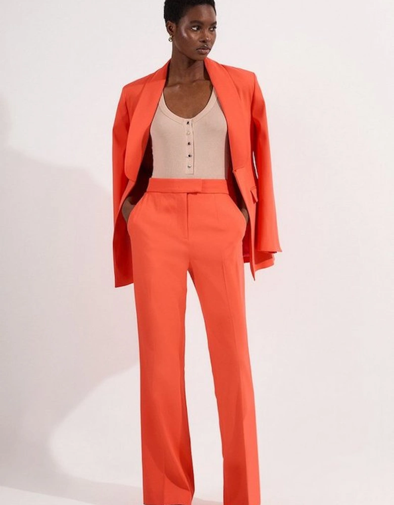 Polished Tailored Kick Flare Trouser