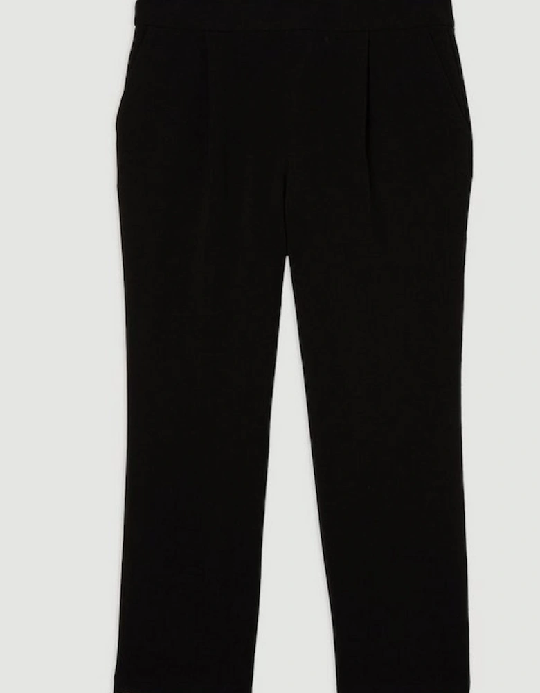 Compact Stretch Essential Tailored High Waist Slim Leg Trouser