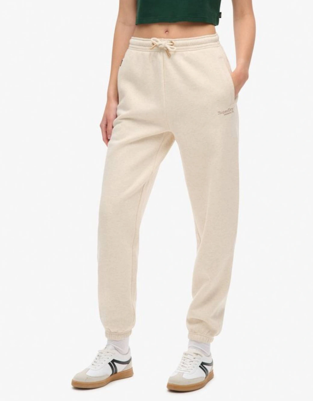 Women's Essential Logo Cuffed Jogger Light Oat Marl, 7 of 6
