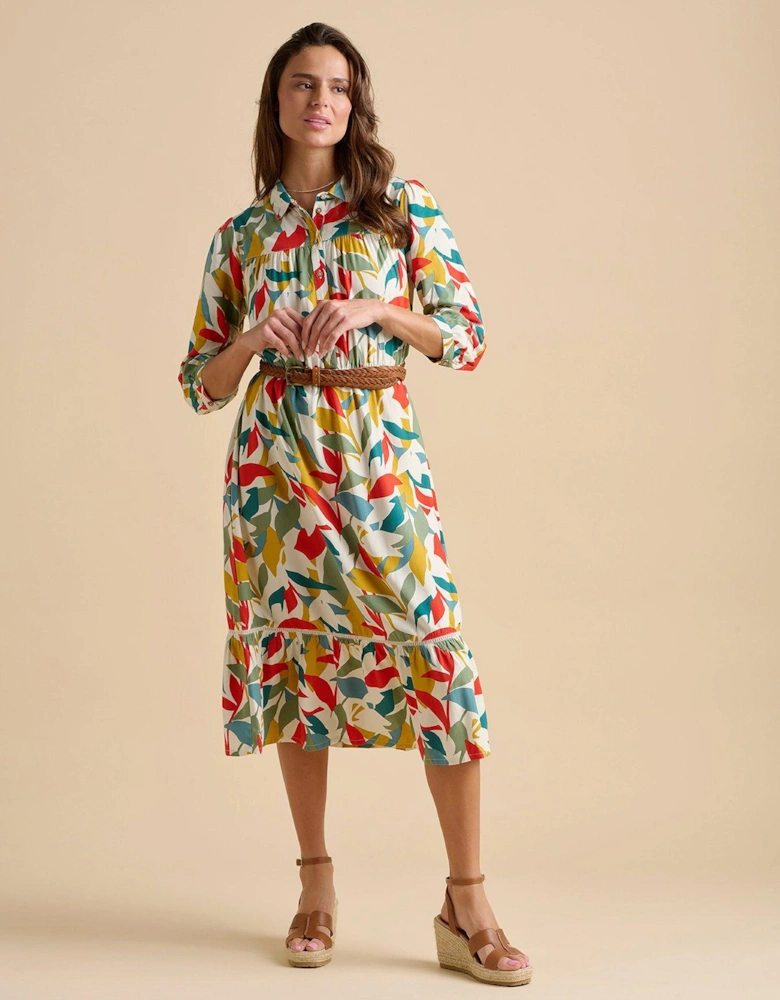 Falling Leaves Midi Dress
