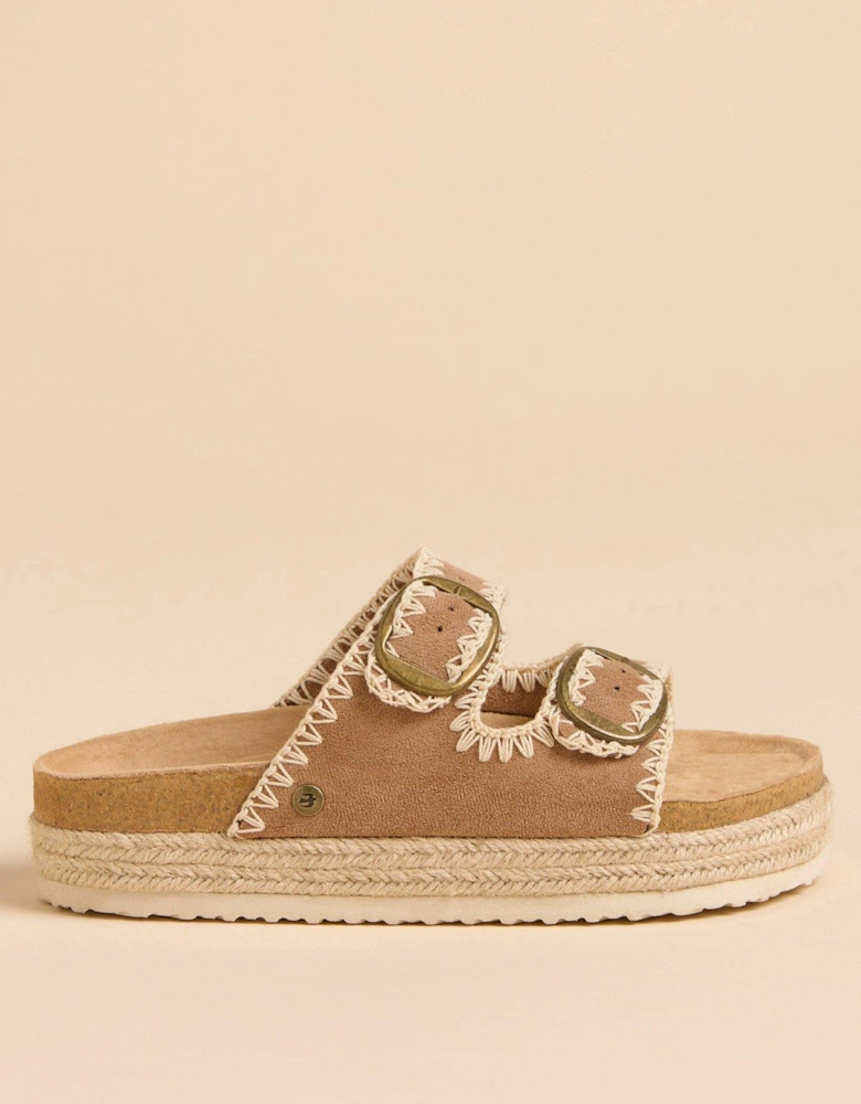 Stitched Platform Sandal