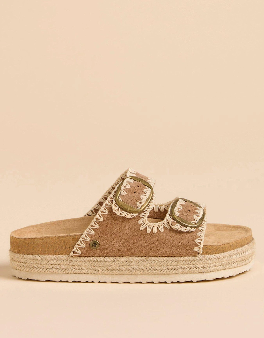 Stitched Platform Sandal, 2 of 1