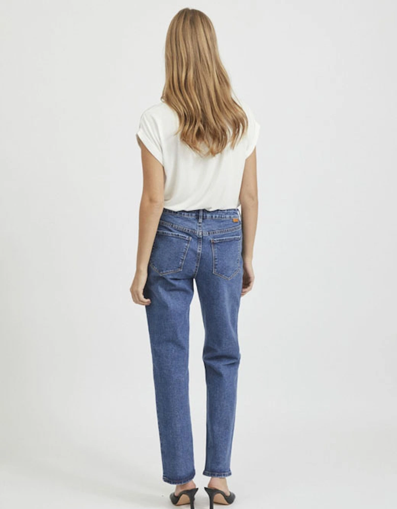 Viellette Satin Top Snow White
