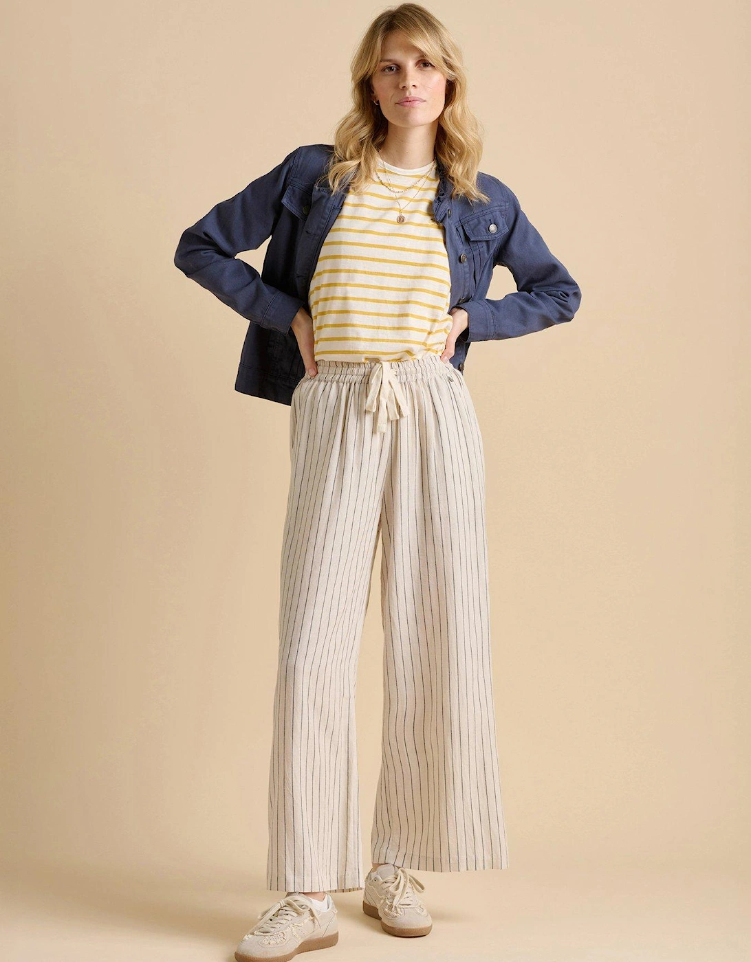 Stripe Wide Leg Trouser, 2 of 1