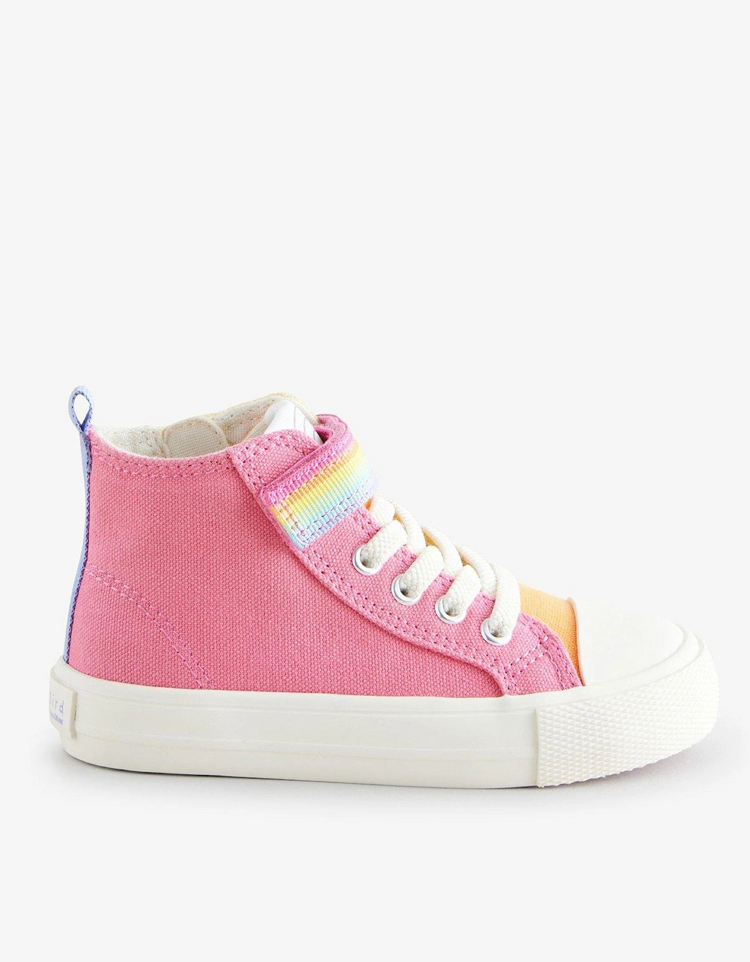 Younger Girls Canvas Hi Top Trainers - Multi, 2 of 1