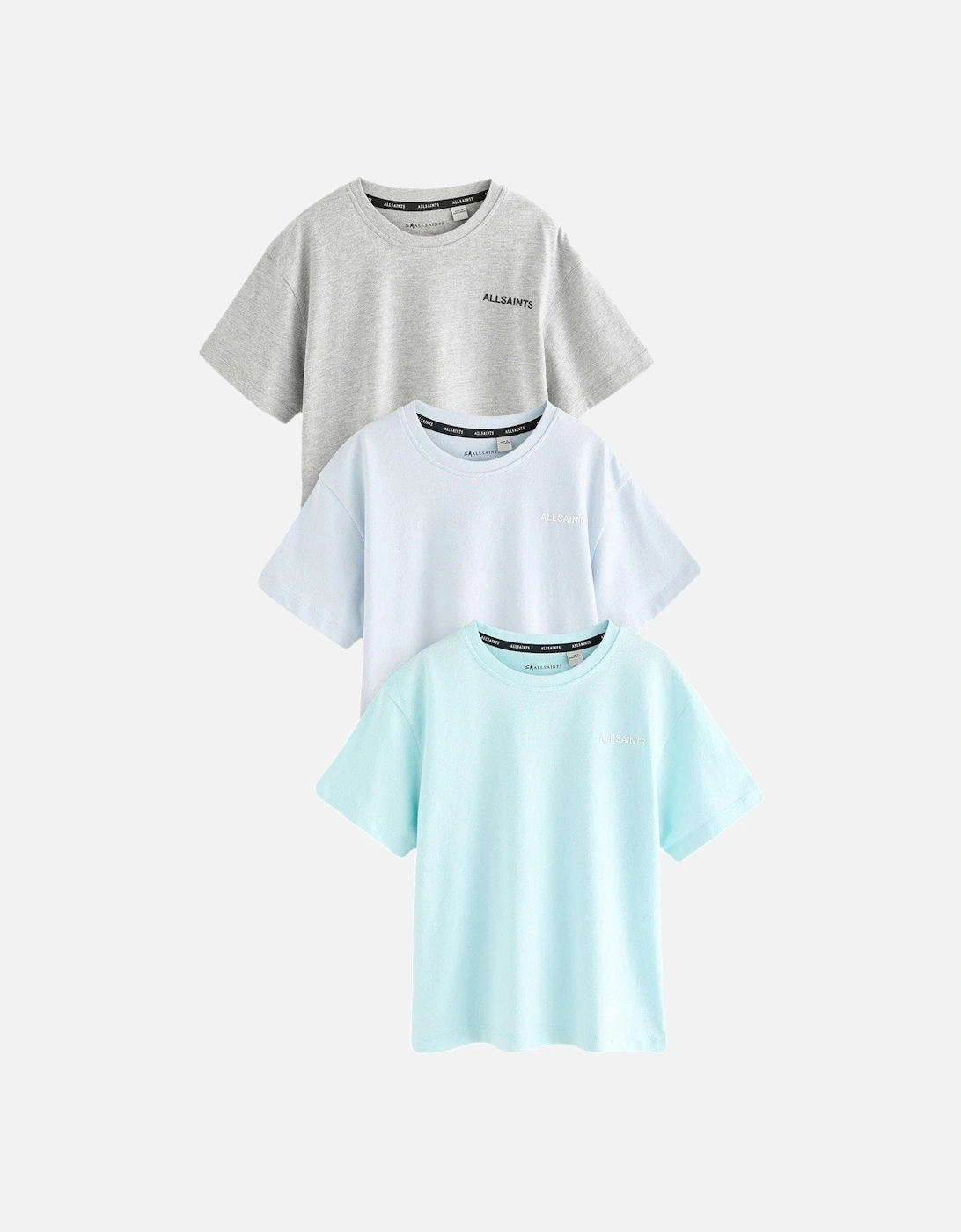 All Saints Logo 3 Pack T-Shirt - Blue, 2 of 1