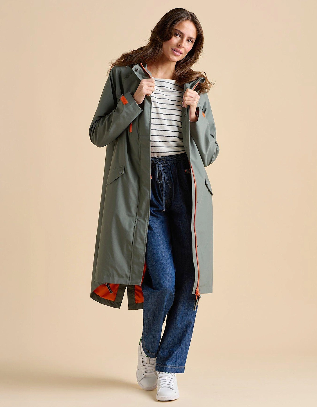Orange Pop Waterproof Coat, 2 of 1