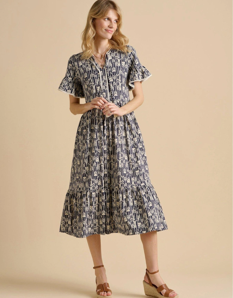 Arrows Midi Dress