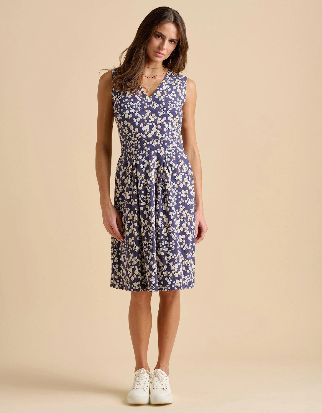 Floating Daisy Knee Length Dress, 2 of 1