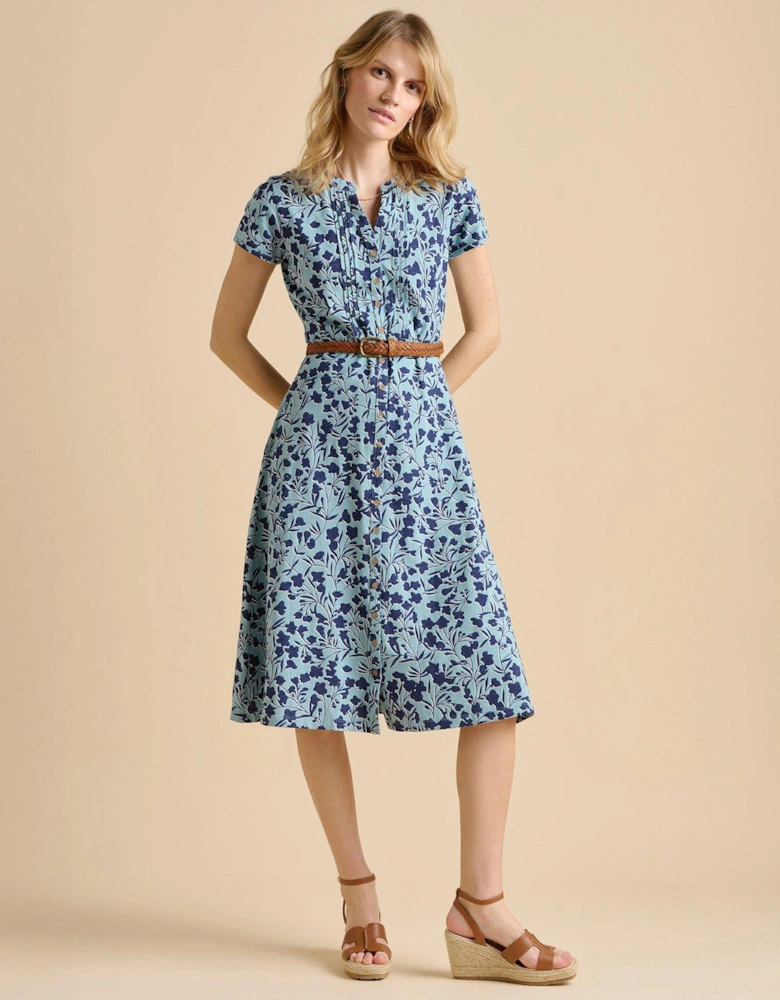 Shadow Floral Midi Dress
