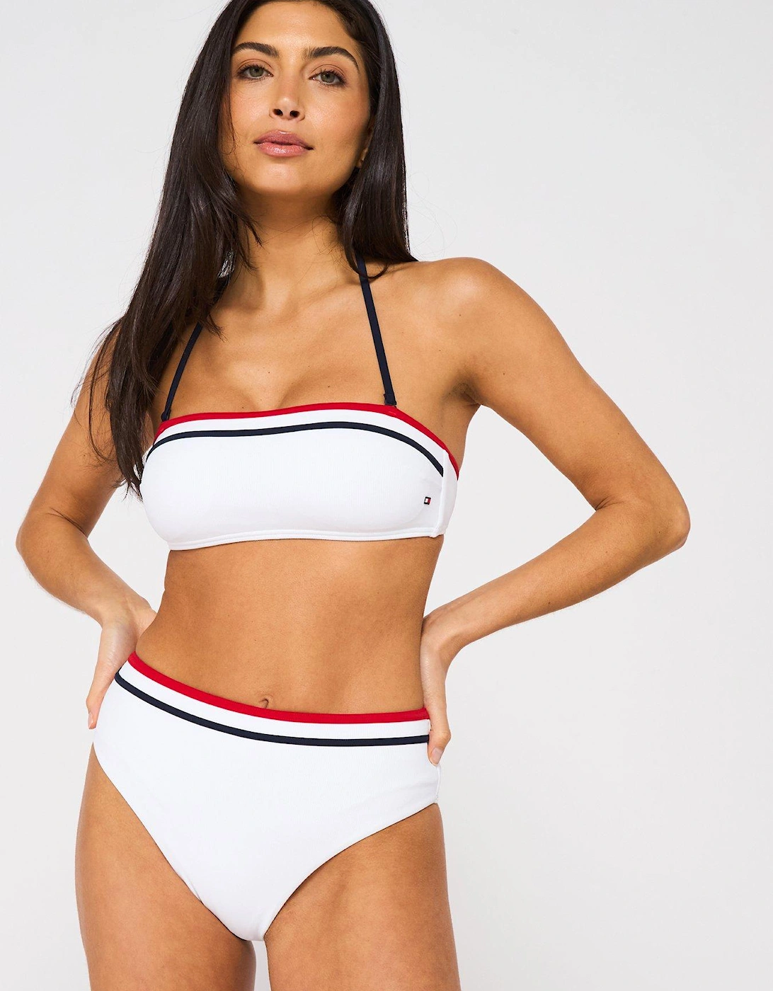 Essentials High Waist Bikini Brief - White, 2 of 1