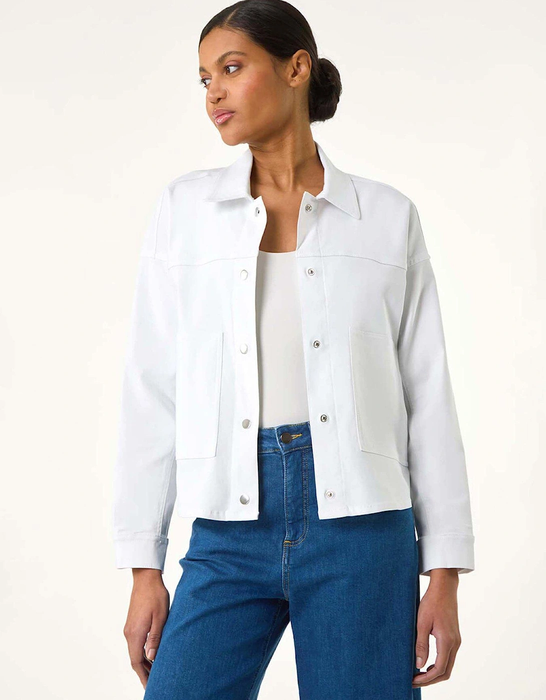 Patch Pocket Jacket - White, 2 of 1