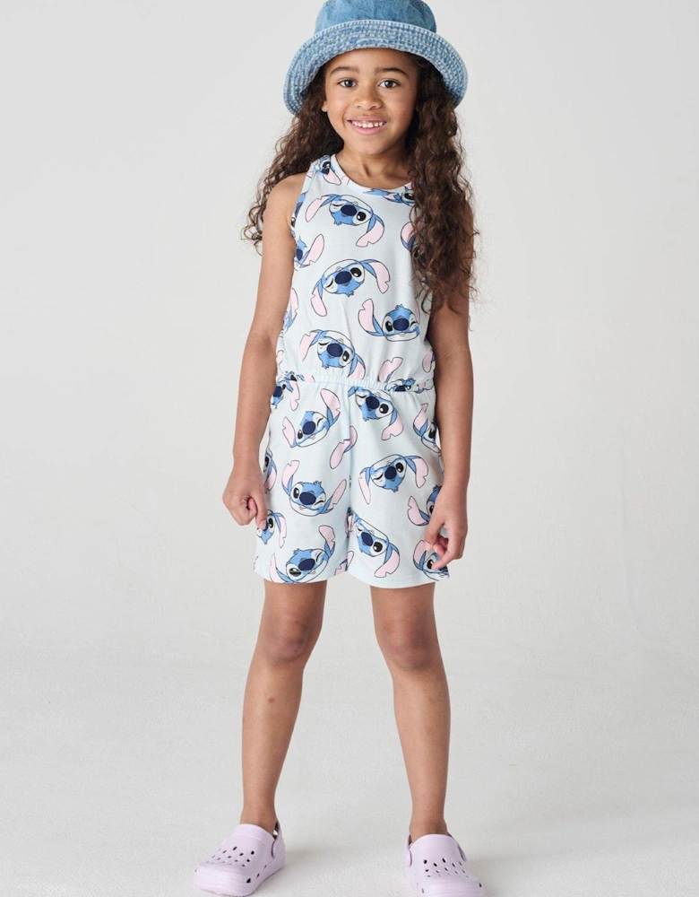 Girls Stitch Playsuit Daywear Set