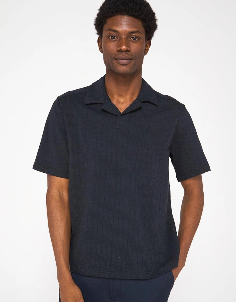 Males Reguar Fit Resort Polo Shirt - Black
