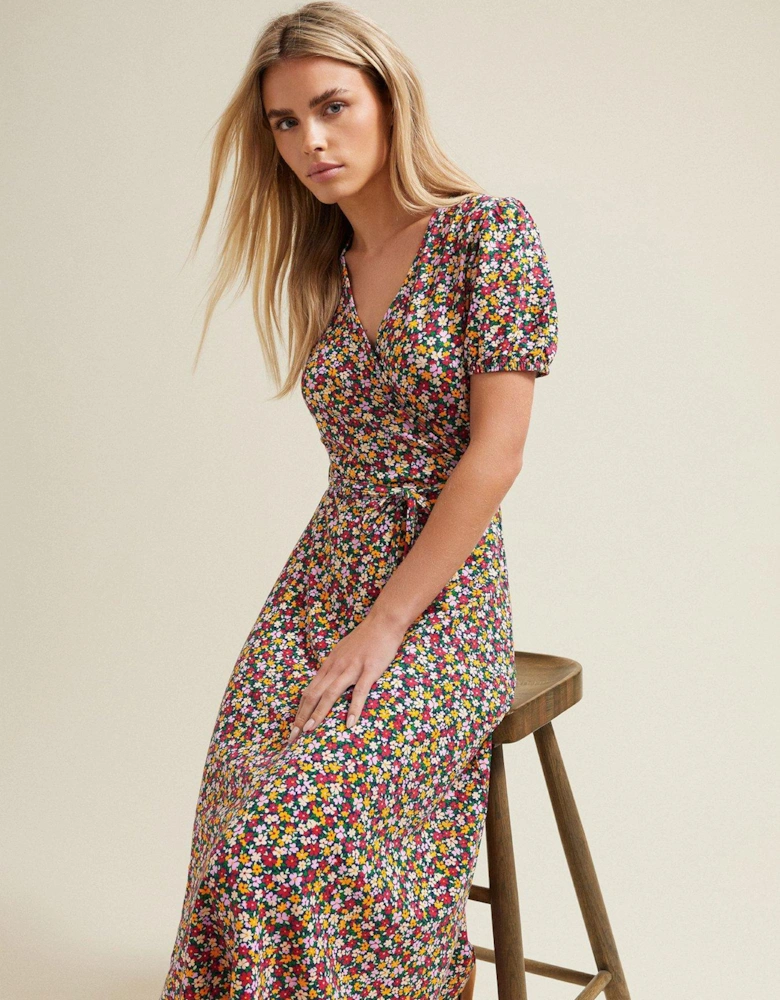 Petite Jersey Wrap Dress
