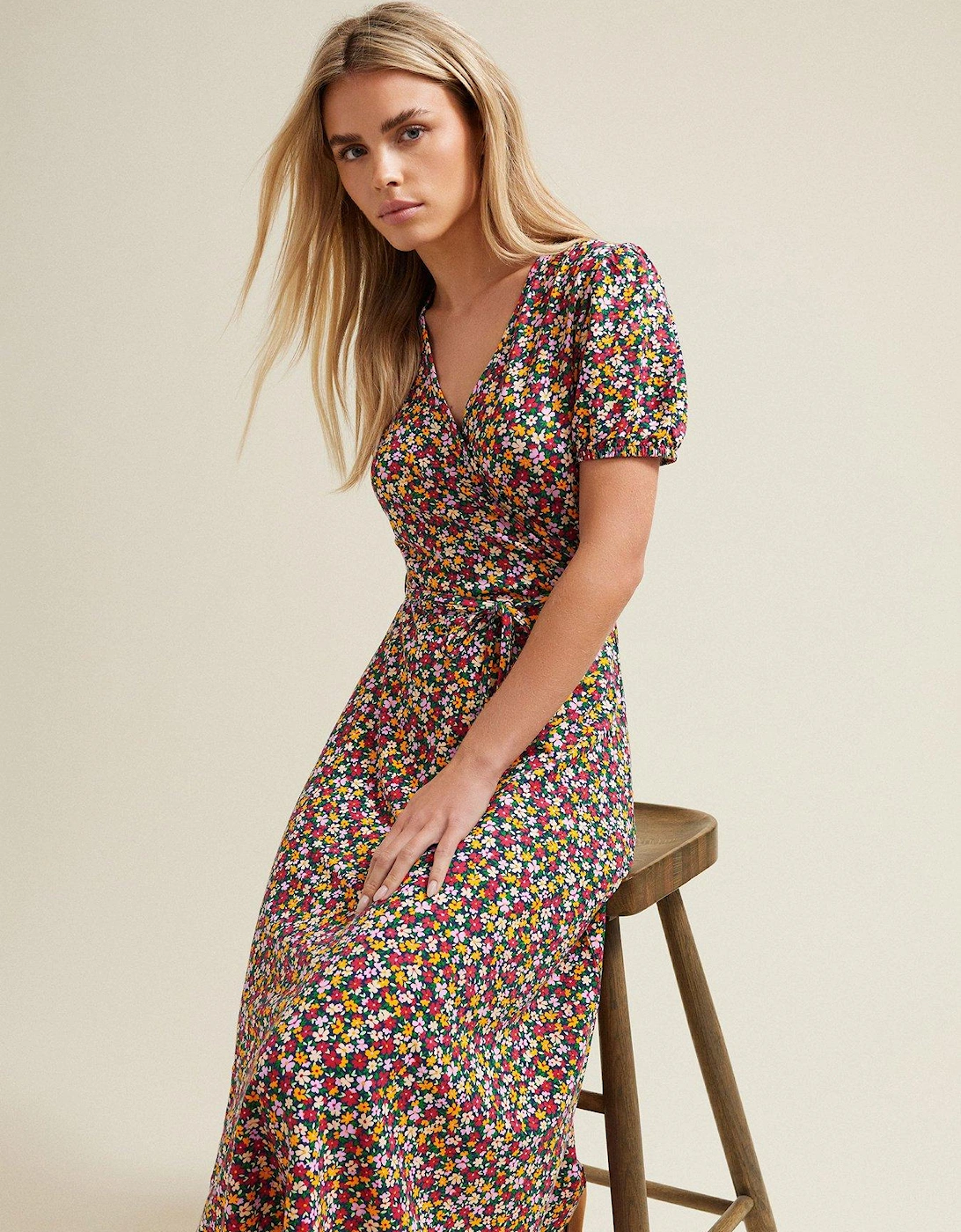 Petite Jersey Wrap Dress, 2 of 1