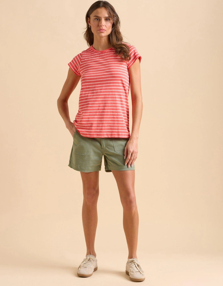 Coral Stripe T-shirt