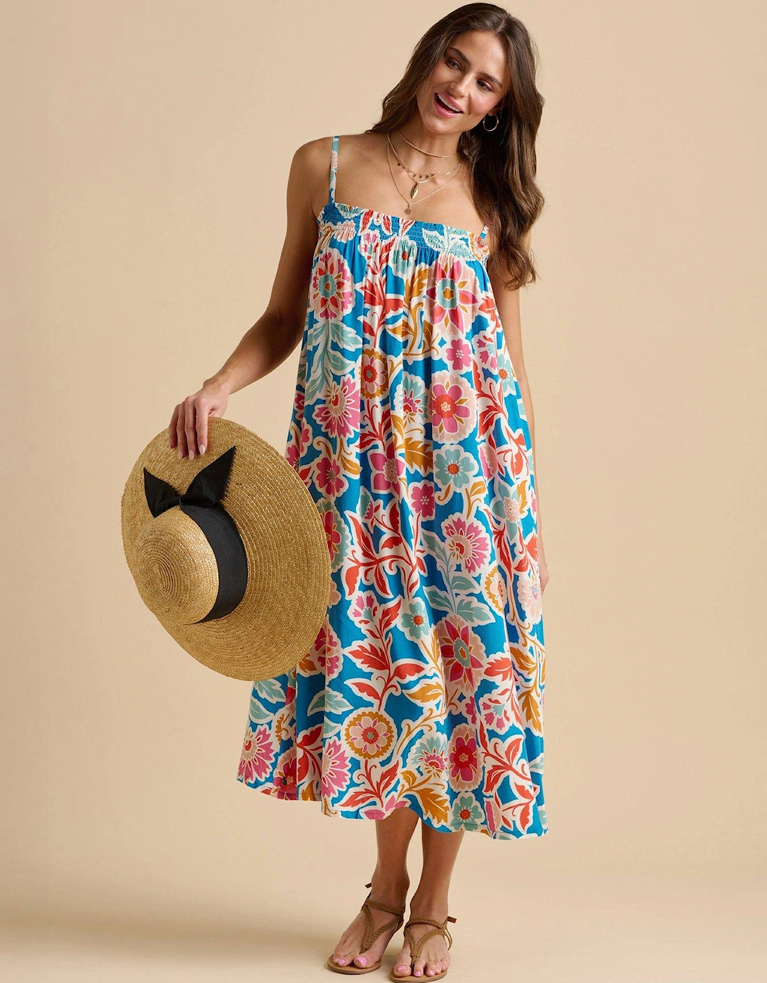 Full Bloom Midi Dress, 2 of 1