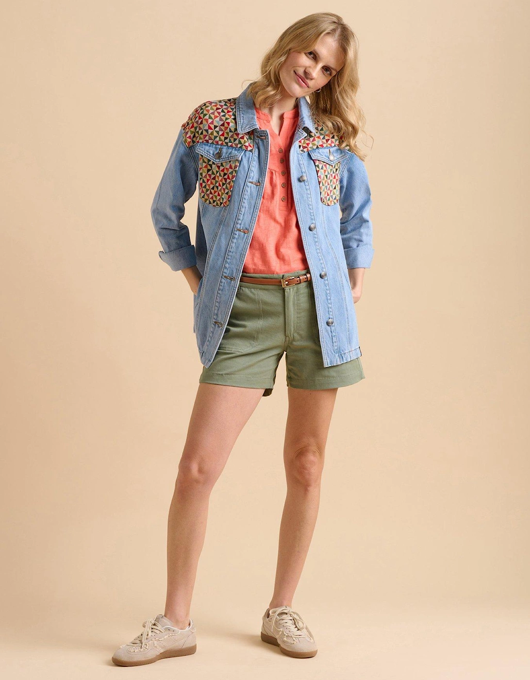 Patchwork Denim Shirt, 2 of 1