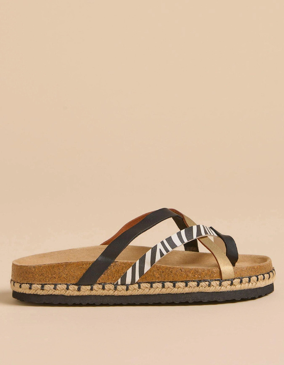 Zebra Multi Strap Sandals, 2 of 1