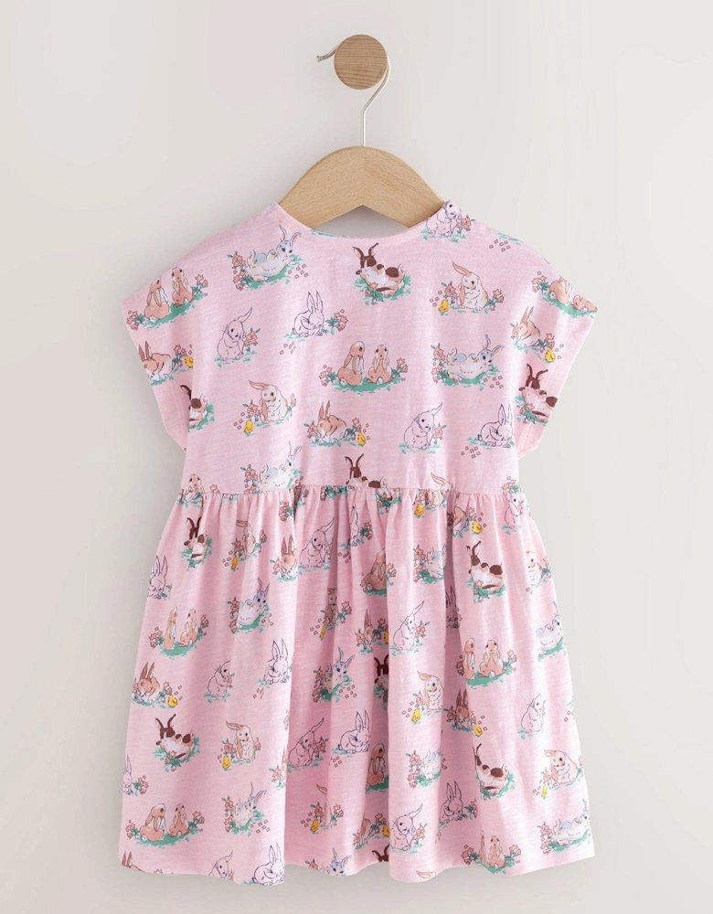 Girls Jersey Dress - Pink