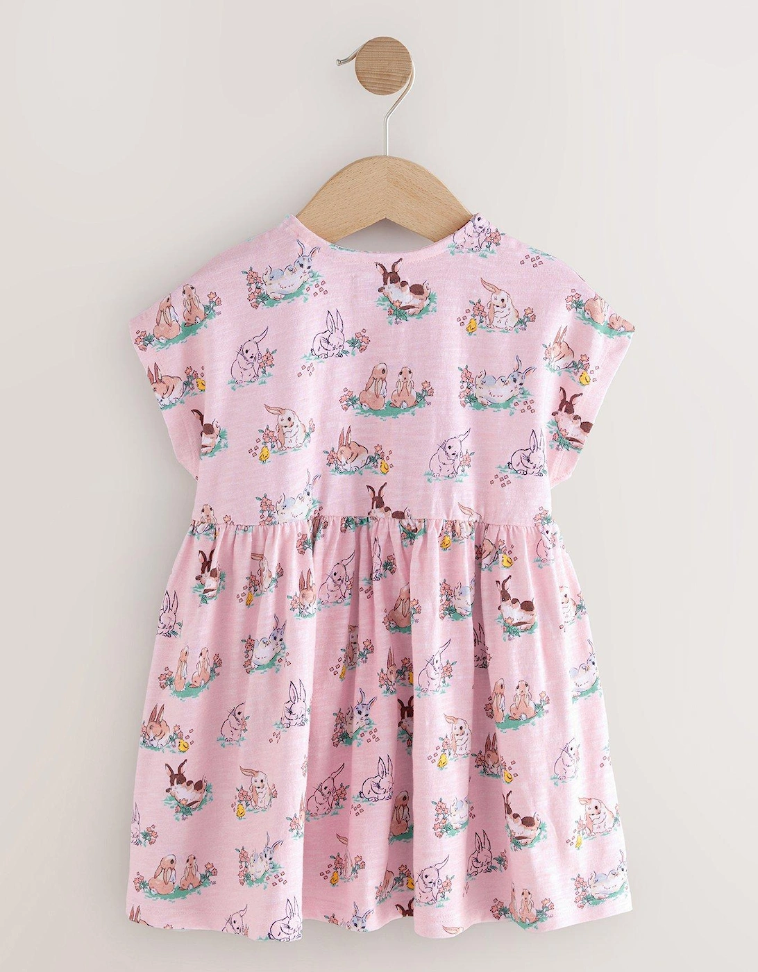 Girls Jersey Dress - Pink, 2 of 1