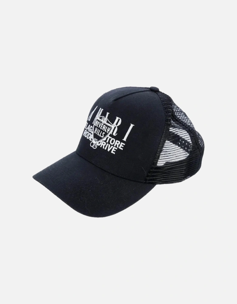 Beverly Hills Embroidered Cap in Black