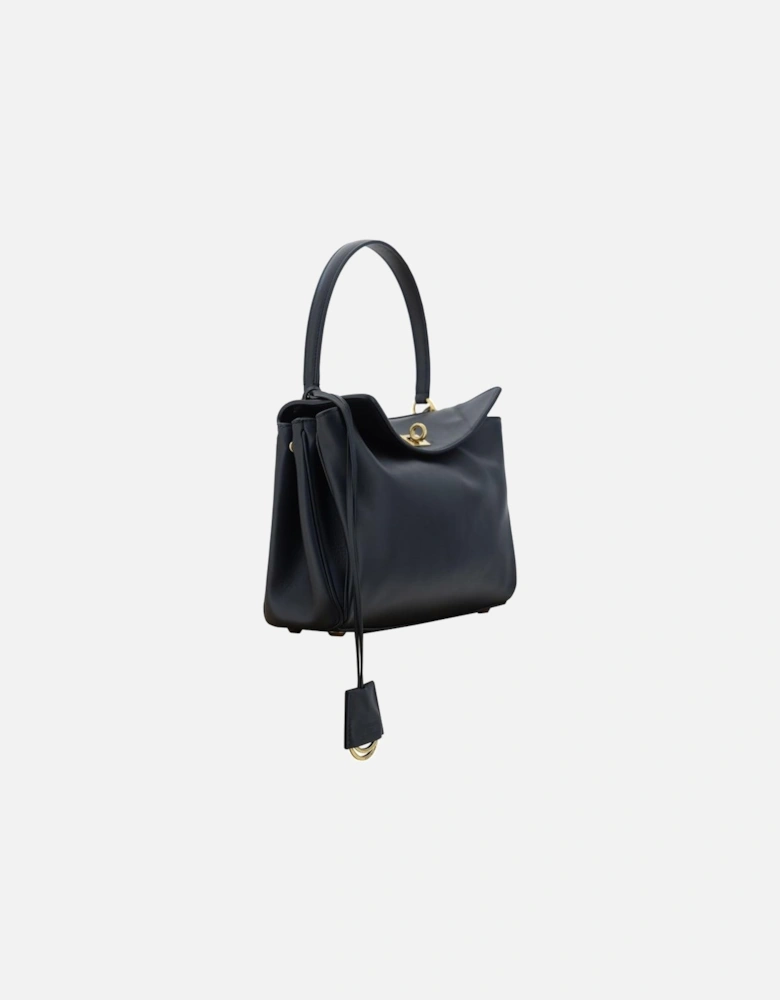 Calfskin Rodeo Shoulder Bag with Swivel Closure Women - Black