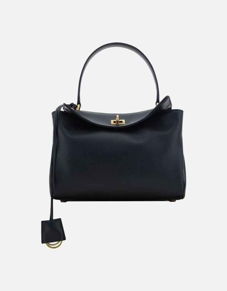 Calfskin Rodeo Shoulder Bag with Swivel Closure Women - Black