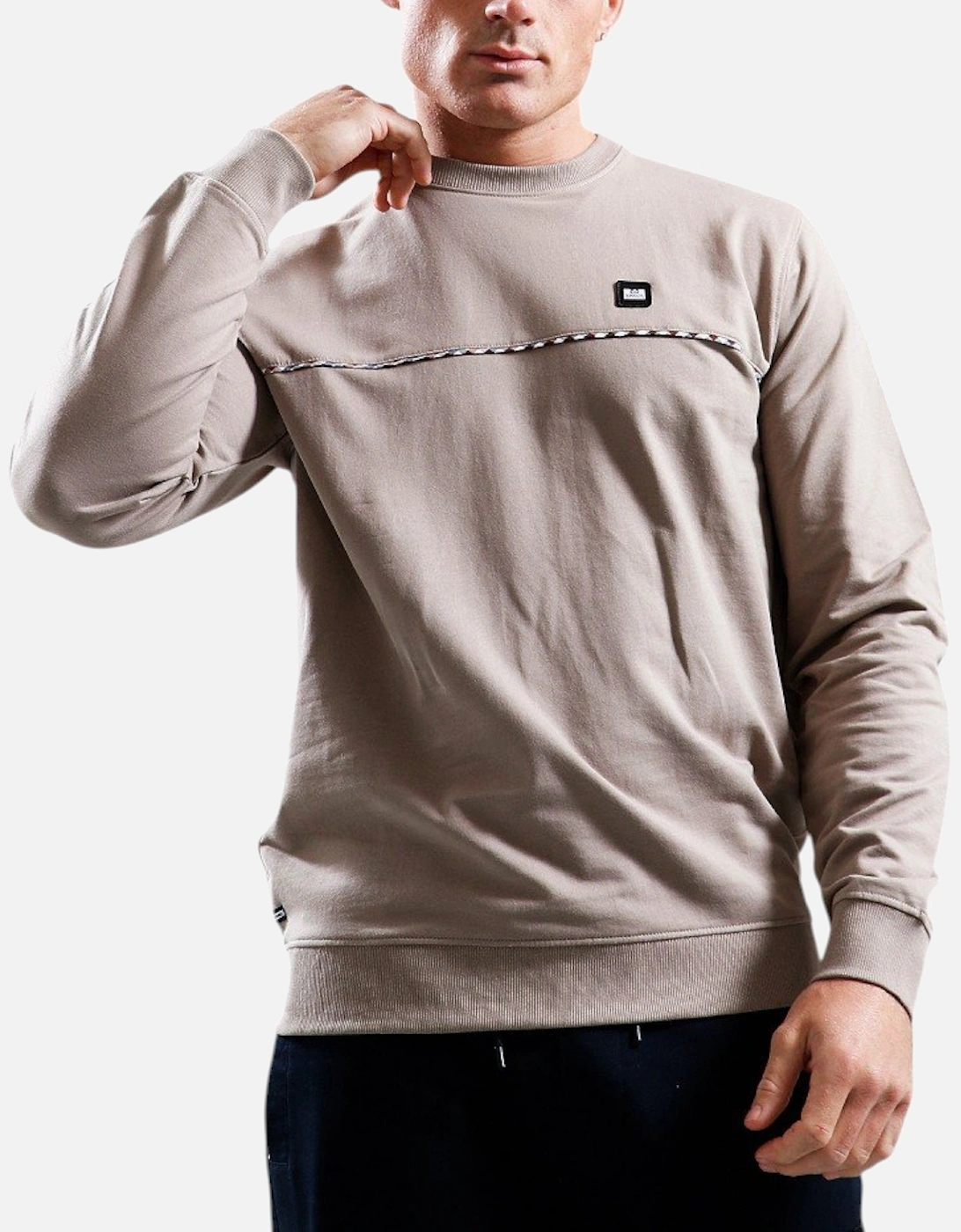 CORDOBA Mens Sweatshirt Pullover Crew Neck Casual Cotton Jumper, 5 of 4