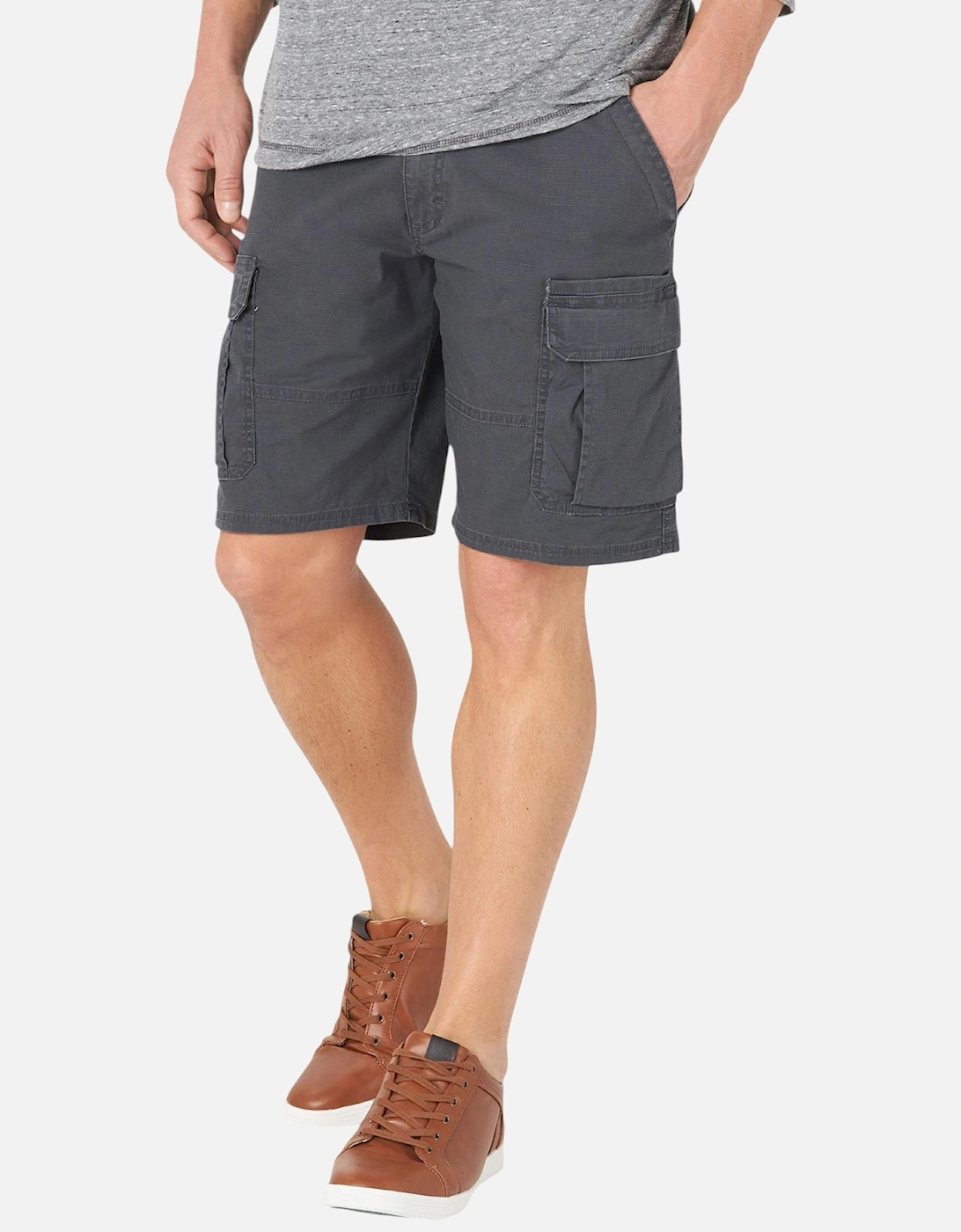Mens Cargo Shorts Relax Fit Casual Cotton Stretch Knee Tech Pocket Golf, 7 of 6