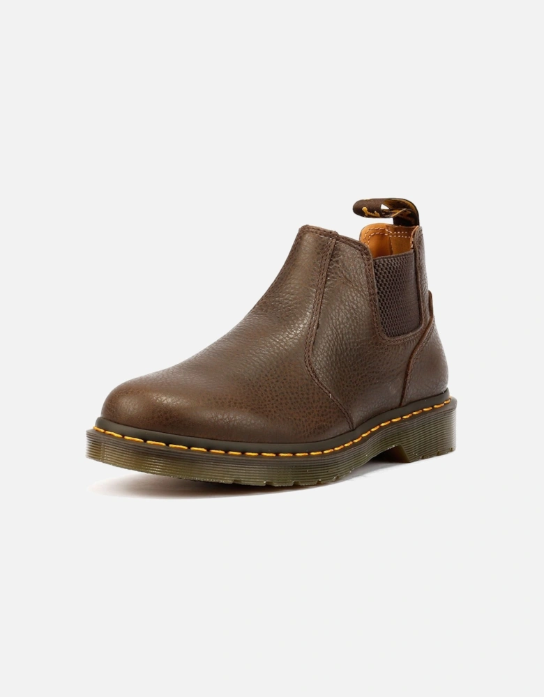 Dr. Martens 2976 Lo AR Rogue Leather Kelp Brown Boots